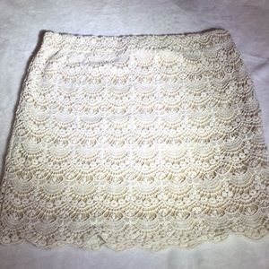 Forever 21 Lace Midi Skirt